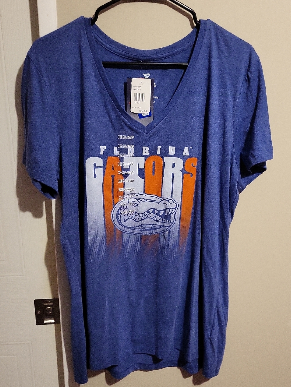 Fanatics Blue Florida Gators Graphic V-Neck Tee